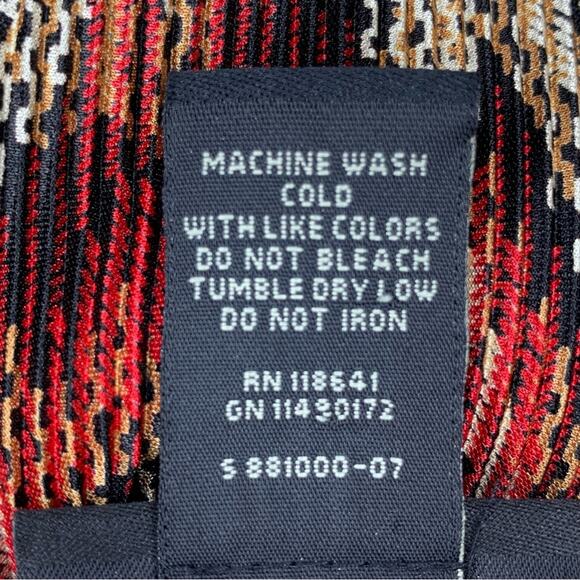 Lane Bryant Blouse Short Sleeve Multicolor Tribal Print Pullover Size 14/16 - Picture 9 of 9